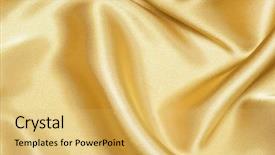  Presentation with silk - Beautiful slides featuring fabric silk texture for background backdrop and a yellow colored foreground