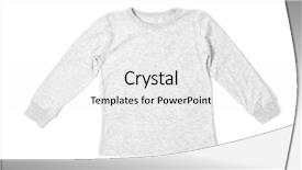 Presentation with long sleeve - PPT layouts featuring fabric stock - stylish long sleeve t-shirt background and a white colored foreground