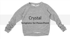  Presentation with long sleeve - Cool new slides with fabric stock - stylish long sleeve t-shirt backdrop and a light gray colored foreground