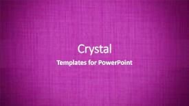  Presentation with linen - Beautiful PPT theme featuring plain blue light gradient background - fabric texture linen backdrop and a purple colored foreground