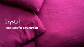  Presentation with magenta - Colorful theme enhanced with fabric texture of a saturate backdrop and a violet colored foreground