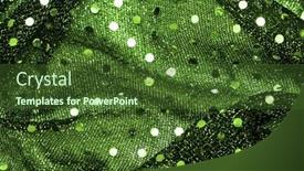  Presentation with fabric - PPT theme enhanced with fabric-texture-with-spangles background and a tawny brown colored foreground