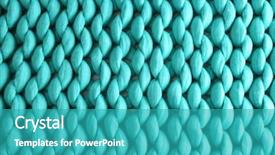  Presentation with fabric - Colorful theme enhanced with fabric vibrant - knitted blanket background closeup backdrop and a teal colored foreground