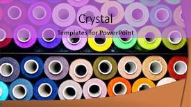  Presentation with threads fabric - Presentation design consisting of fabric vibrant - threads background and a lilac colored foreground