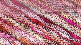  Presentation with colorful fabric - Slide deck enhanced with fabric with colorful pattern background and a coral colored foreground