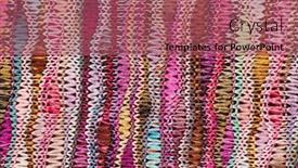  Presentation with colorful fabric - Presentation theme consisting of fabric with colorful pattern background and a violet colored foreground