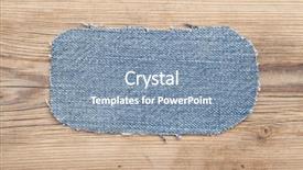  Presentation with jeans denim - PPT theme enhanced with fabric with denim jeans patch background and a  colored foreground