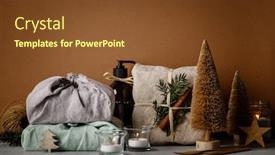  Presentation with reusable - Beautiful presentation theme featuring fabric-wrapped-gifts-zero-waste backdrop and a tawny brown colored foreground