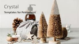  Presentation with waste - Presentation with fabric-wrapped-gifts-zero-waste background and a light gray colored foreground