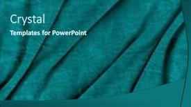  Presentation with fabric - Presentation having fabric background and a ocean colored foreground