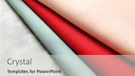 Presentation with tailoring - Audience pleasing PPT layouts consisting of fabrics for tailoring on table backdrop and a light gray colored foreground