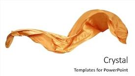  Presentation with satin - Amazing slide deck having fabrics textiles - smooth elegant golden satin isolated backdrop and a white colored foreground