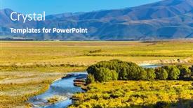  Presentation with new river valley - Slide set enhanced with fabulous-country-of-new-zealand background and a teal colored foreground