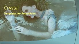  Presentation with water river - Theme consisting of fabulous-myths-and-legends background and a tawny brown colored foreground