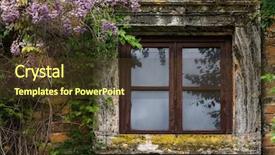  Presentation with curling - Amazing presentation having tuscan window - curling flowering tree backdrop and a tawny brown colored foreground