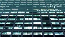  Presentation with facade - Slide deck enhanced with facade of office building background and a  colored foreground