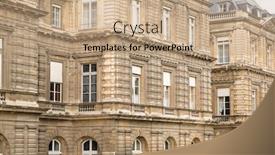  Presentation with senate - Audience pleasing presentation theme consisting of facade-of-palace backdrop and a coral colored foreground