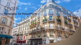  Presentation with facade - Cool new presentation with facade-of-parisian-building-france backdrop and a light blue colored foreground