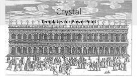  Presentation with biblioteca - PPT layouts with facade-of-the-biblioteca-marciana background and a light gray colored foreground