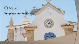  Presentation with rosary - Slide deck having facade-of-the-our-lady background and a light blue colored foreground