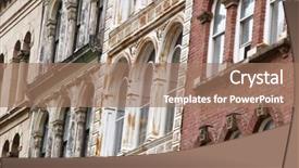  Presentation with nova scotia - Amazing presentation having facades of old buildings backdrop and a coral colored foreground