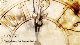  Presentation with clock face - Beautiful PPT layouts featuring clock face - new year's at midnight backdrop and a lemonade colored foreground