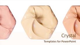  Presentation with foundation - Presentation theme enhanced with face a smears of lipstick background and a lemonade colored foreground