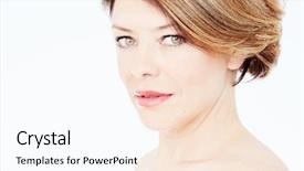  Presentation with beauty makeup - PPT theme enhanced with face aging - close up portrait of beautiful background and a pink colored foreground