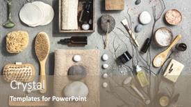  Presentation with natural ingredients - Slide deck consisting of face-and-body-care-flat background and a coral colored foreground