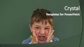  Presentation with elementary school sample monitoring tool - Beautiful slides featuring face and surprised against greenboard backdrop and a dark gray colored foreground