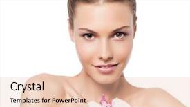  Presentation with white and black woman climbing ladders - Beautiful presentation theme featuring face beauty - attractive smiling woman portrait backdrop and a lemonade colored foreground