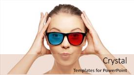  Presentation with people face adults - Beautiful slides featuring face expressions and people concept backdrop and a coral colored foreground