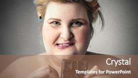  Presentation with passion - Audience pleasing PPT layouts consisting of face food - passion for chocolate backdrop and a violet colored foreground