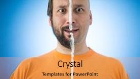  Presentation with parts - Amazing slide set having face in two sides parts backdrop and a yellow colored foreground