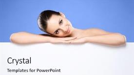  Presentation with healthy - Slide deck featuring face lift - close-up portrait of beautiful fresh background and a  colored foreground