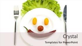  Presentation with hydroponics vegetables hydroponic vegetable - Beautiful presentation featuring face made out of different backdrop and a lemonade colored foreground