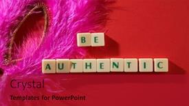  Presentation with face mask - Slide set featuring face-mask-and-words background and a crimson colored foreground