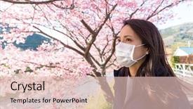  Presentation with pollen - Cool new presentation theme with face mask protect from pollen backdrop and a lemonade colored foreground