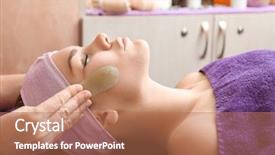  Presentation with face massage spa skin - Cool new theme with face massage with jade stones backdrop and a coral colored foreground