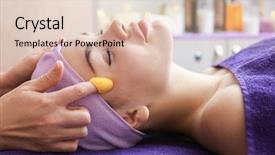  Presentation with silkworm - Cool new slides with cacoon - face massage with silkworm cocoons backdrop and a  colored foreground