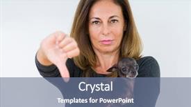  Presentation with cute - Cool new slides with face negative sign showing dislike backdrop and a  colored foreground