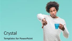  Presentation with american sign language asl - Audience pleasing presentation consisting of face negative sign showing dislike backdrop and a  colored foreground