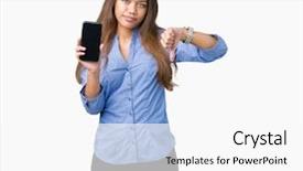  Presentation with negative - Slide deck featuring face negative sign showing dislike background and a white colored foreground