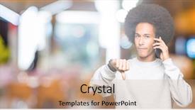  Presentation with african american weddig - Beautiful slide deck featuring face negative sign showing dislike backdrop and a  colored foreground