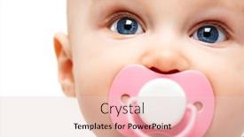  Presentation with mouth - Slides consisting of adorable baby with pacifier background and a lemonade colored foreground