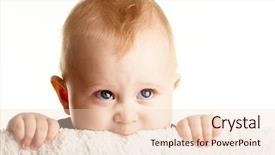  Presentation with baby - Cool new presentation with face of curious baby peeping backdrop and a lemonade colored foreground