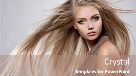  Presentation with indian woman bridal face - Presentation theme consisting of face-of-the-beautiful-young background and a coral colored foreground