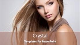  Presentation with long hair - Audience pleasing presentation consisting of face-of-the-beautiful-young backdrop and a coral colored foreground