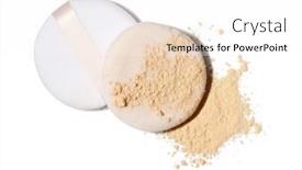  Presentation with powder - Audience pleasing presentation theme consisting of face-powder-and-applicators backdrop and a white colored foreground