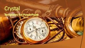  Presentation with vintage antique pocket watch vintage - Colorful presentation theme enhanced with face reading - vintage antique pocket watch backdrop and a  colored foreground